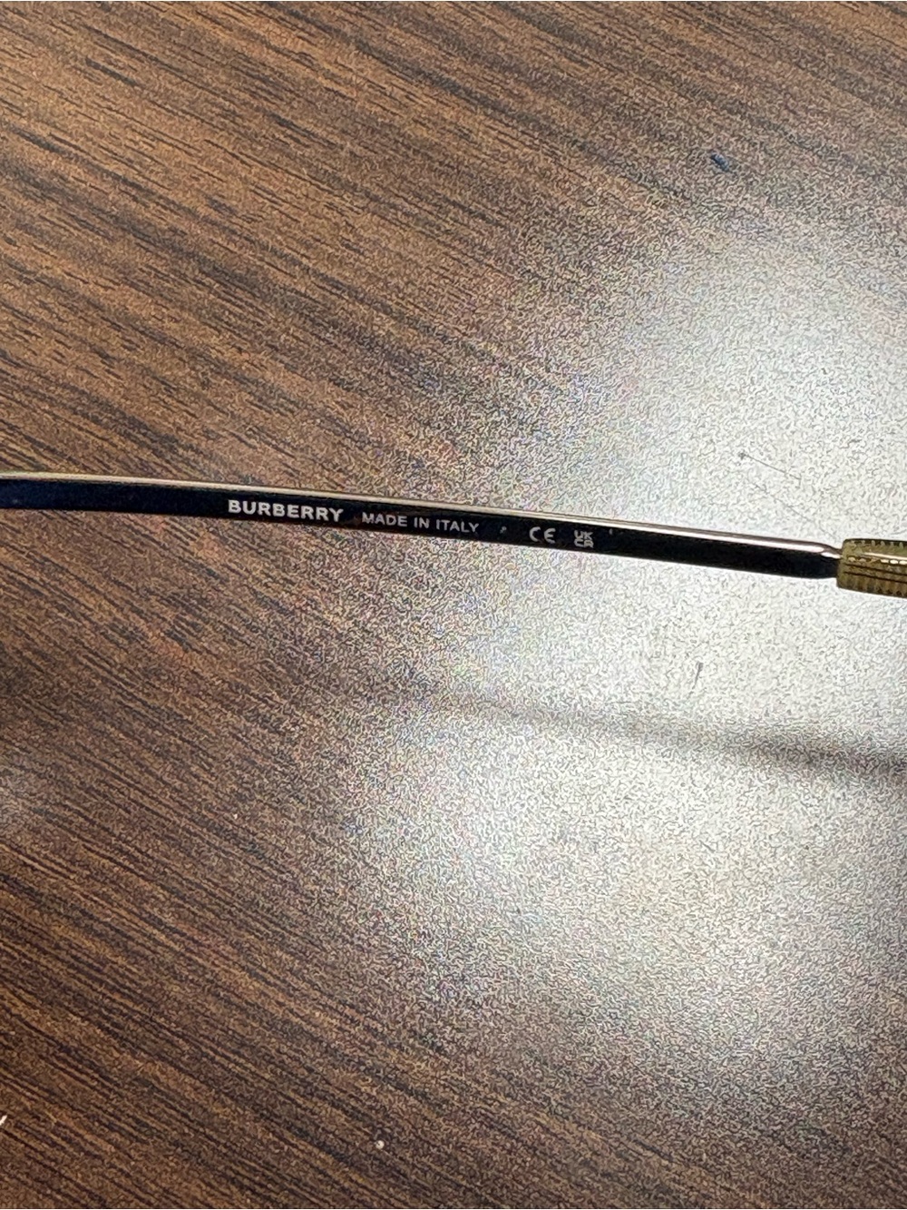 Burberry BE3113 Classic Aviator Sunglasses - Brown Lenses, Gold Frame - Picture 6 of 12